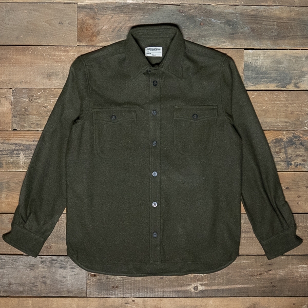 PIKE BROTHERS 1943 Cpo Wool Shirt Olive – The R Store