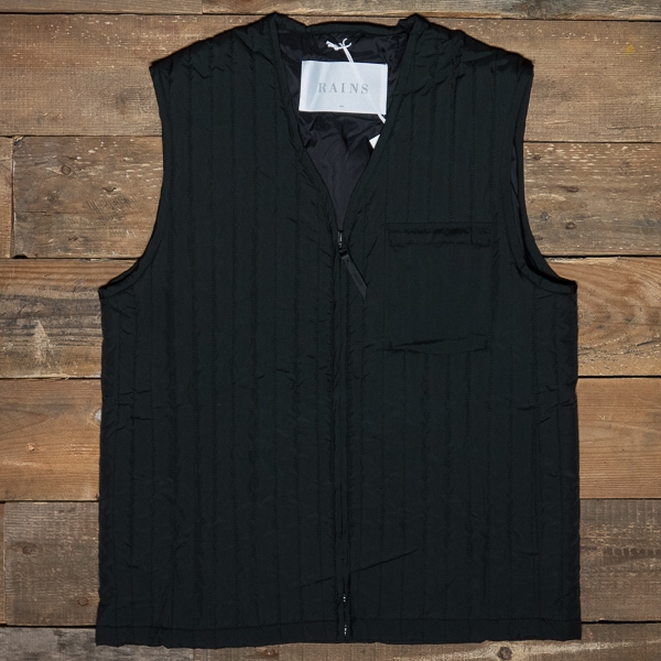 Rains Liner Vest 01 Black – The R Store