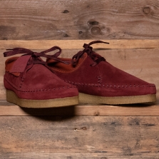 Clarks Originals Weaver Suede Oxblood