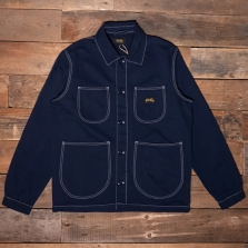 Stan Ray Coverall Jacket Aw24 Navy Bedford Cord