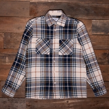 WAX LONDON Whiting Overshirt Charlton Check Navy Multi