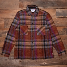 WAX LONDON Whiting Overshirt Wool Blend Check Multi