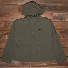 Fred Perry J8572 Short Snorkel Parka W19 Laurel Green