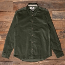 ANERKJENDT Akleif Solid Cord Shirt 4084 Forest Night