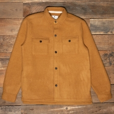 ANERKJENDT Akoscar Boiled Wool Overshirt 5036 Wood Thrush