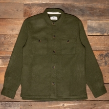 ANERKJENDT Akoscar Boiled Wool Overshirt 4084 Forest Night