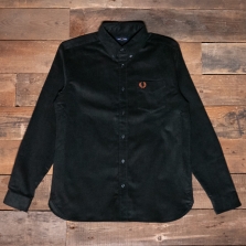 Fred Perry M8726 Corduroy Shirt Q20 Night Green