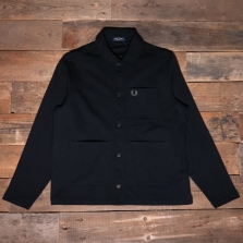 Fred Perry M8628 Heavyweight Overshirt 102 Black