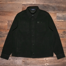 Fred Perry M8724 Fleece Overshirt 601 Hunting Green